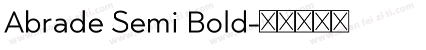 Abrade Semi Bold字体转换